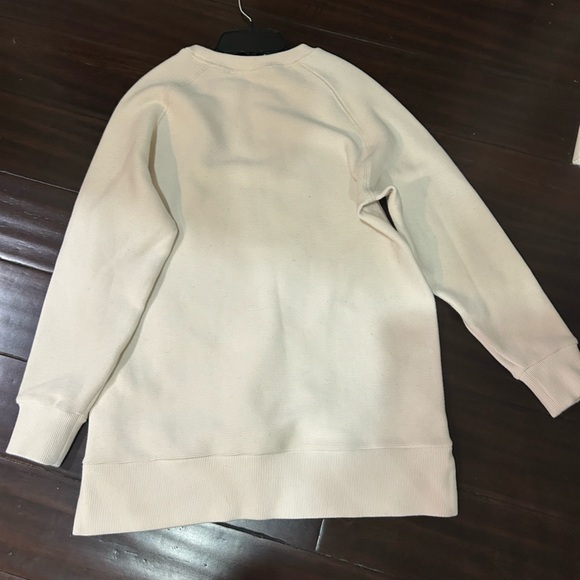 Varley Mae Boyfriend Sweatshirt Ottoman Knit Side Zip Pullover Top small - Picture 8 of 8